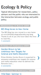 Mobile Screenshot of ecologyandpolicy.blogspot.com