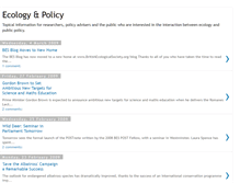 Tablet Screenshot of ecologyandpolicy.blogspot.com