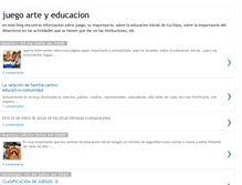 Tablet Screenshot of juegoarteyedu.blogspot.com