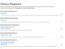 Tablet Screenshot of eroticasplayground.blogspot.com