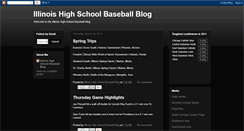 Desktop Screenshot of illinoishighschoolbaseballblog.blogspot.com