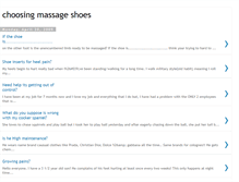 Tablet Screenshot of choosing-massage-shoes.blogspot.com