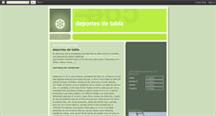 Desktop Screenshot of deportesdetabla.blogspot.com