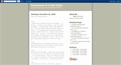 Desktop Screenshot of codecutter.blogspot.com