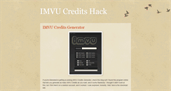 Desktop Screenshot of freeimvuhackcredit.blogspot.com
