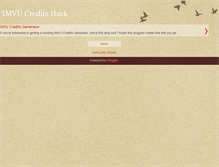 Tablet Screenshot of freeimvuhackcredit.blogspot.com
