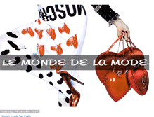 Tablet Screenshot of mondedelamode.blogspot.com