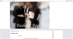 Desktop Screenshot of fashionapp.blogspot.com