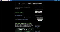 Desktop Screenshot of lessondaryradio.blogspot.com