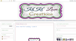 Desktop Screenshot of kikilovecreations.blogspot.com