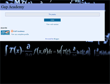 Tablet Screenshot of gapacademy.blogspot.com