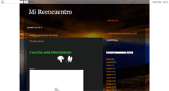 Desktop Screenshot of estiempodemireencuentro.blogspot.com