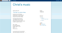 Desktop Screenshot of christsmusic.blogspot.com