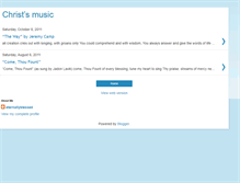 Tablet Screenshot of christsmusic.blogspot.com