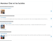 Tablet Screenshot of monsieur-chat-et-la-luciole.blogspot.com