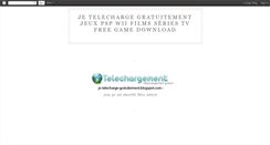 Desktop Screenshot of je-telecharge-gratuitement.blogspot.com