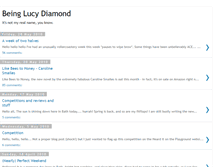 Tablet Screenshot of beinglucydiamond.blogspot.com