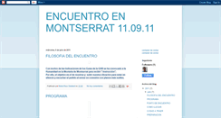 Desktop Screenshot of encuentroenmontserrat.blogspot.com