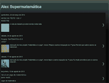 Tablet Screenshot of alexsupermatematica.blogspot.com