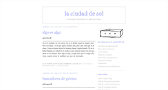 Desktop Screenshot of laciudaddesol.blogspot.com