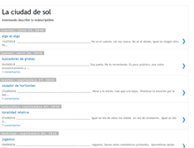 Tablet Screenshot of laciudaddesol.blogspot.com