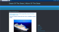 Desktop Screenshot of oasis-allure-of-the-seas.blogspot.com