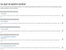 Tablet Screenshot of loquesequiereocultar.blogspot.com