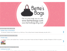 Tablet Screenshot of bettesbags.blogspot.com