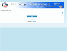 Tablet Screenshot of pinoyconnecttv.blogspot.com