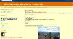 Desktop Screenshot of internshipearthship.blogspot.com