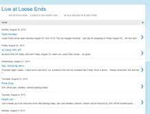 Tablet Screenshot of liveatlooseends.blogspot.com