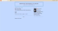 Desktop Screenshot of kristinrussell.blogspot.com