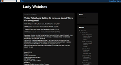 Desktop Screenshot of lady-watches.blogspot.com