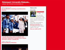 Tablet Screenshot of motorsportuniversitymalaysia.blogspot.com