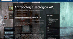 Desktop Screenshot of antropologateolgicaarj.blogspot.com