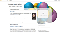 Desktop Screenshot of futureapplicationslab.blogspot.com