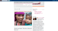 Desktop Screenshot of nepalprojekte2008.blogspot.com