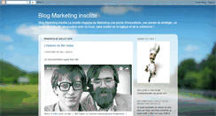 Desktop Screenshot of marketing-insolite.blogspot.com