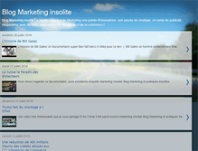 Tablet Screenshot of marketing-insolite.blogspot.com