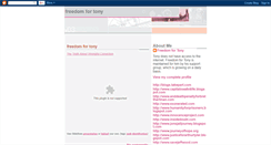 Desktop Screenshot of freedomfortony.blogspot.com