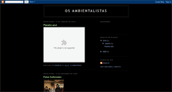 Desktop Screenshot of os-ambientalistas.blogspot.com