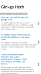 Mobile Screenshot of ginkgo-herb.blogspot.com