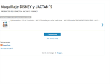 Tablet Screenshot of maquillajedisney.blogspot.com