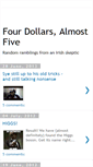 Mobile Screenshot of fourdollarsalmostfive.blogspot.com