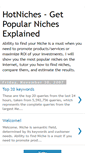 Mobile Screenshot of hotniches.blogspot.com
