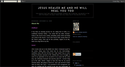 Desktop Screenshot of jesushealedme.blogspot.com