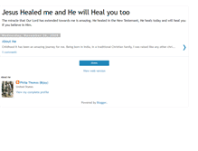 Tablet Screenshot of jesushealedme.blogspot.com