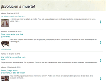 Tablet Screenshot of evolucionamuerte.blogspot.com