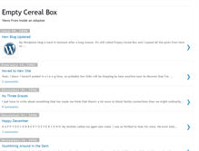 Tablet Screenshot of emptycerealbox.blogspot.com