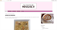 Desktop Screenshot of lacocinademagaly.blogspot.com